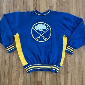 Buffalo Sabres Blue and Yellow Crewneck Sweater
